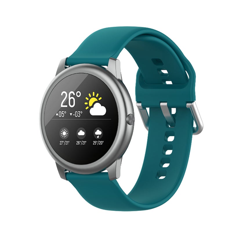 سوار ساعة من السيليكون الناعم لساعة هايلو سولار LS05 أخضر غامق - Image 3