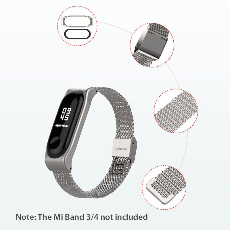 Durable Metal Screwless Stainless Steel Bracelet Band For Xiaomi Mi 12cm Multicolour - Image 5