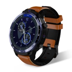 LEM12 Pro 4G LTE Multi-Function Smartwatch For Android/iOS Phones Brown