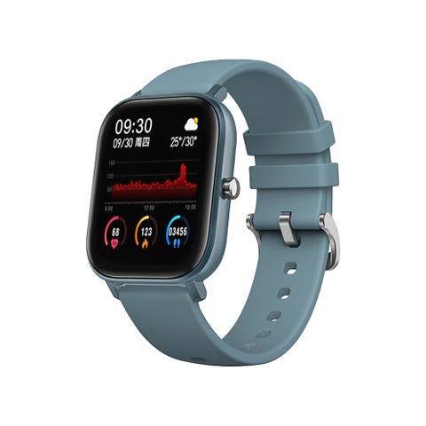 P8 Ultra Slim 1.4 Inch Screen Square Dial Multi-Function Smartwatch For Android/iOS Phones Cyan
