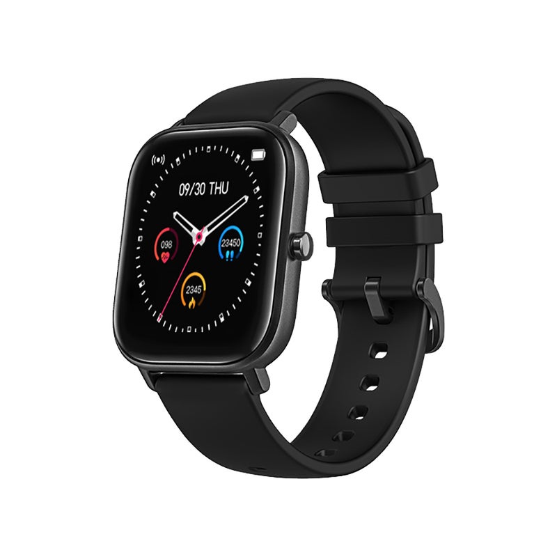 Generic - P8 Ultra Slim 1.4 Inch Screen Square Dial Multi-Function Smartwatch For Android/iOS Phones Black - Image 1