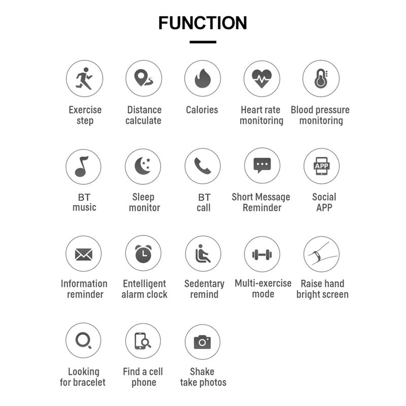 Generic - T500 1.54 Inch Screen Square Dial Multi-Function Smartwatch For Android/iOS Phones Pink - Image 1