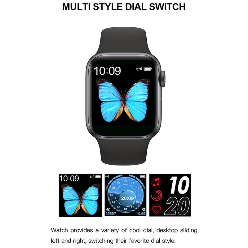 Generic - T500 1.54 Inch Screen Square Dial Multi-Function Smartwatch For Android/iOS Phones White - Image 1
