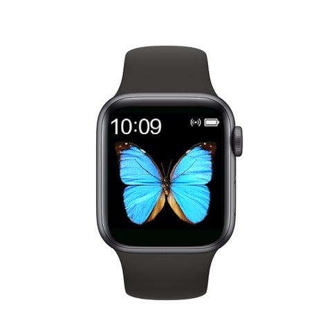 T500 1.54 Inch Screen Square Dial Multi-Function Smartwatch For Android/iOS Phones Black