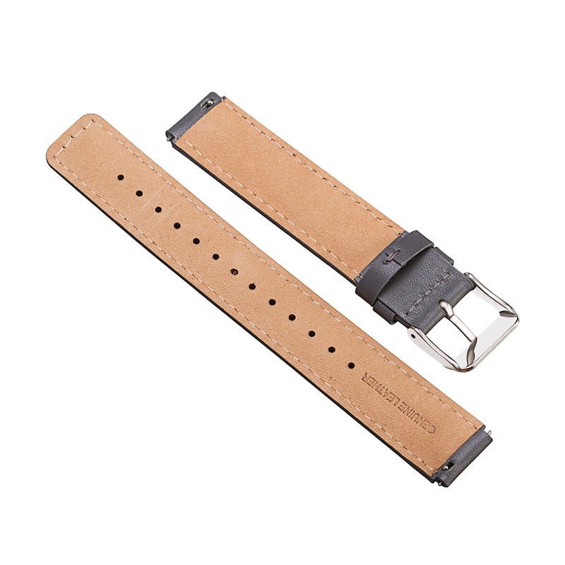 سوار من الجلد لساعة توك باند 6 الذكية مقاس 16 مم رمادي - Image 5