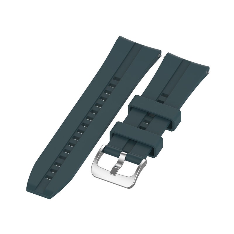 22mm Silicone Watch Strap With Buckle Clasp For Honor Magic Smartwatch Dark Grey - Image 4