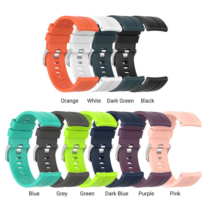 22mm Silicone Watch Strap With Buckle Clasp For Honor Magic Smartwatch Dark Grey - Image 2