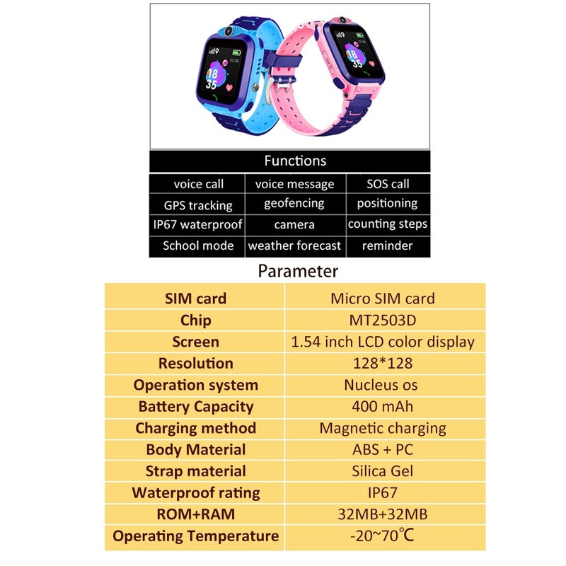 Generic - TR5-1 1.54 Inch Screen Multi-Function Micro SIM Card Slot Silicone Strap Smartwatch For iOS/Android Phones Pink - Image 1