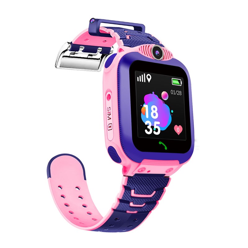 Generic - TR5-1 1.54 Inch Screen Multi-Function Micro SIM Card Slot Silicone Strap Smartwatch For iOS/Android Phones Pink - Image 1