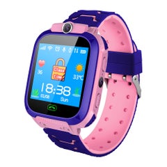 1.44 Inch Screen Multi-Function Micro SIM Card Slot Silicone Strap Smartwatch For iOS/Android Phones Pink
