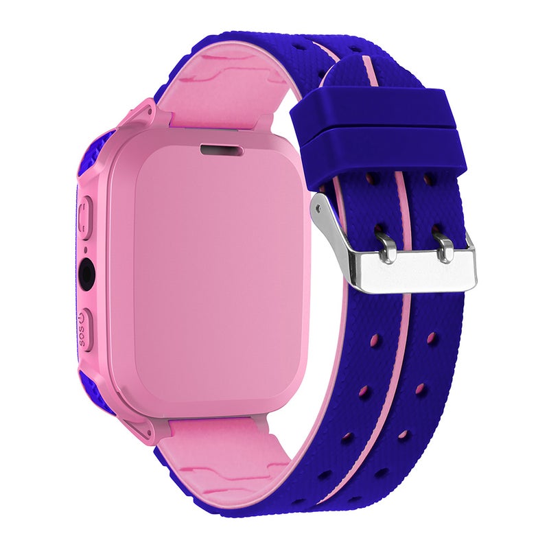 Generic - 1.44 Inch Screen Multi-Function Micro SIM Card Slot Silicone Strap Smartwatch For iOS/Android Phones Pink - Image 1