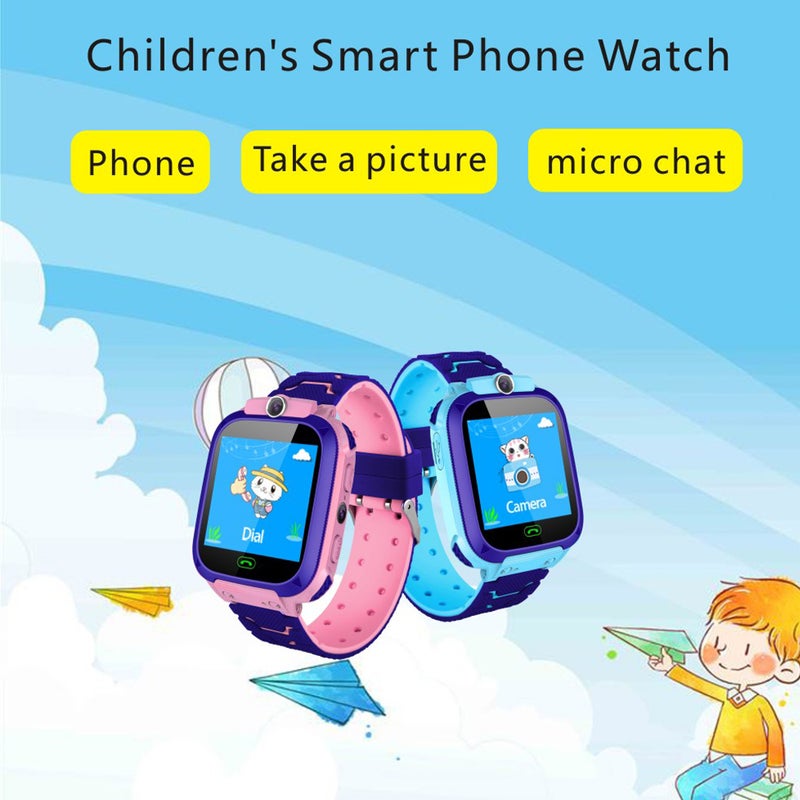 Generic - 1.44 Inch Screen Multi-Function Micro SIM Card Slot Silicone Strap Smartwatch For iOS/Android Phones Pink - Image 1