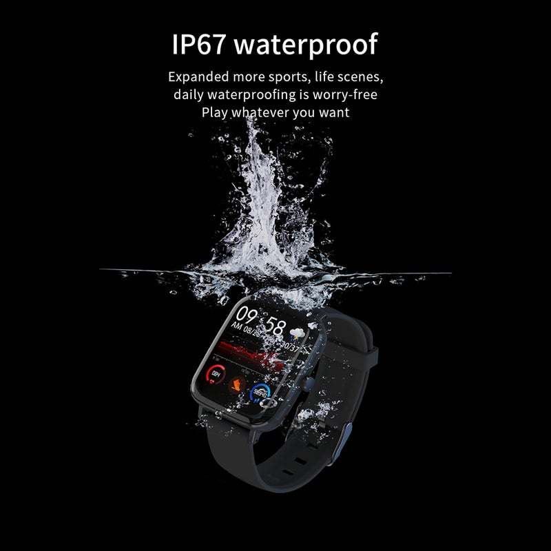 Generic - GT168 IP67 Waterproof Multi-Function Smartwatch For iOS/Android Phones Pink - Image 1