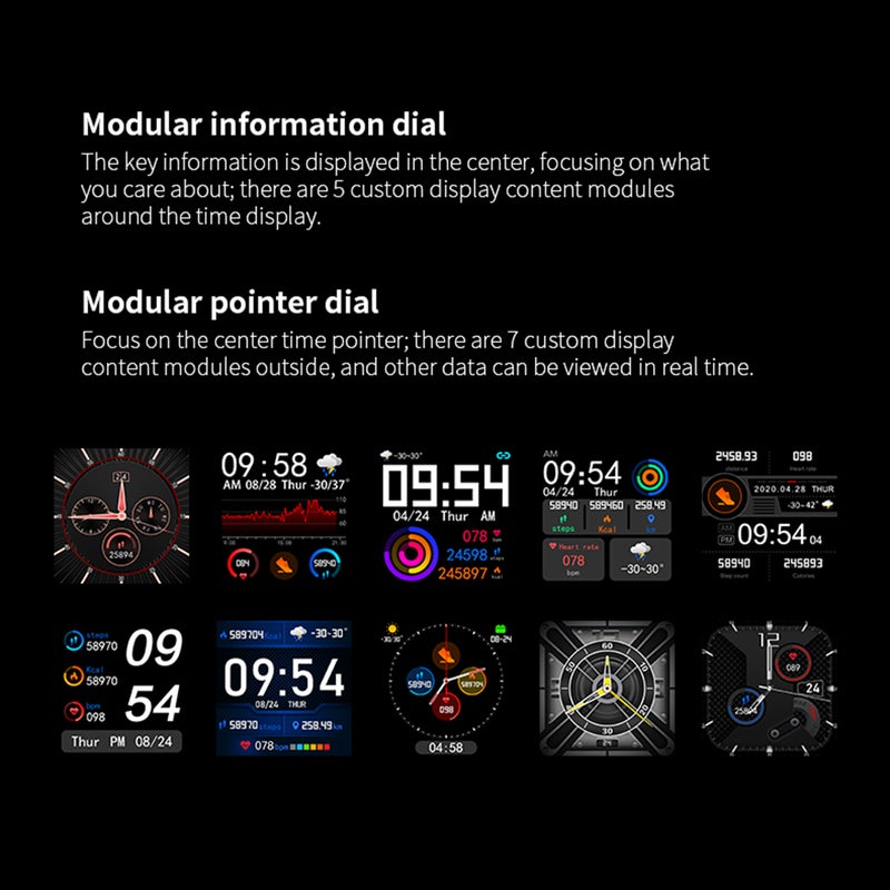Generic - GT168 IP67 Waterproof Multi-Function Smartwatch For iOS/Android Phones Pink - Image 1