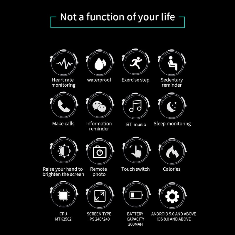 GT168 IP67 Waterproof Multi-Function Smartwatch For iOS/Android Phones Red - Image 3