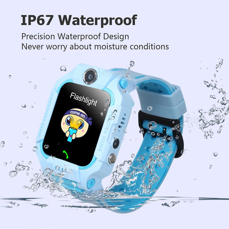 Generic - G7 Kids Built-In 8 Languages Multi-Function Smartwatch For iOS/Android Phones Light blue - Image 1