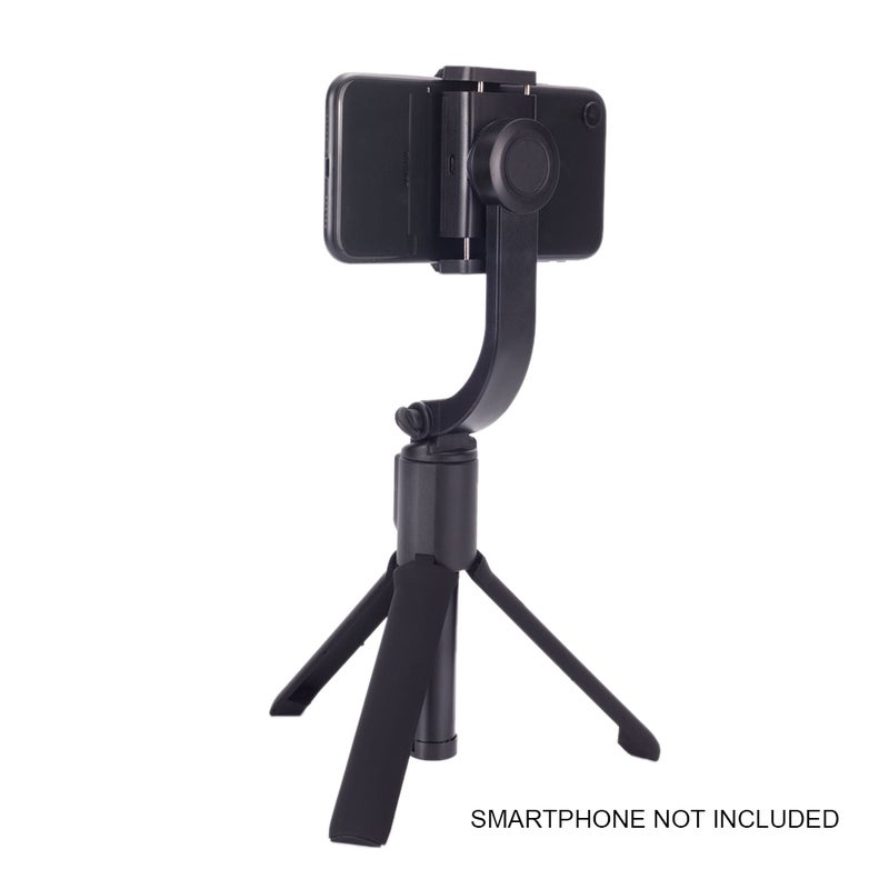 H5 Portable Adjustable PTZ Anti-Shake Handle Stabilizer For Smartphones Black  - Image 3