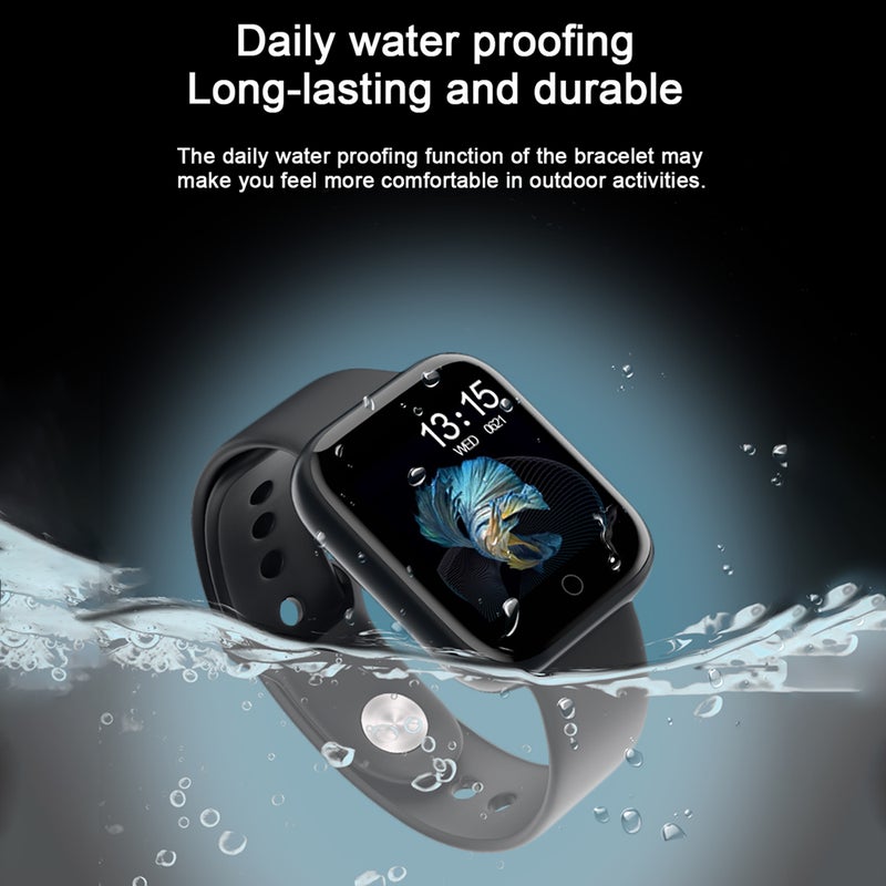 T80S Touch Screen Waterproof Multi-Function Smartwatch For iOS/Android Phones Pink - Image 4