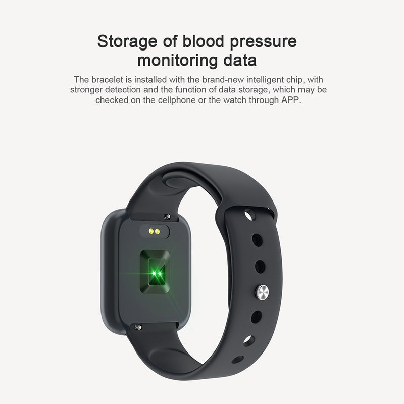 T80S Touch Screen Waterproof Multi-Function Smartwatch For iOS/Android Phones Pink - Image 5