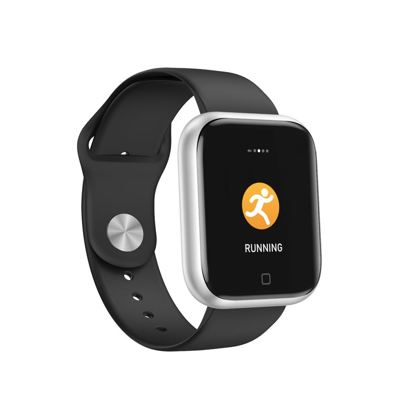 ساعة يد ذكية T80S متعددة الوظائف ومضادة للماء ومزودة بشاشة لمس لهواتف iOS/أندرويد رمادي - Image 5