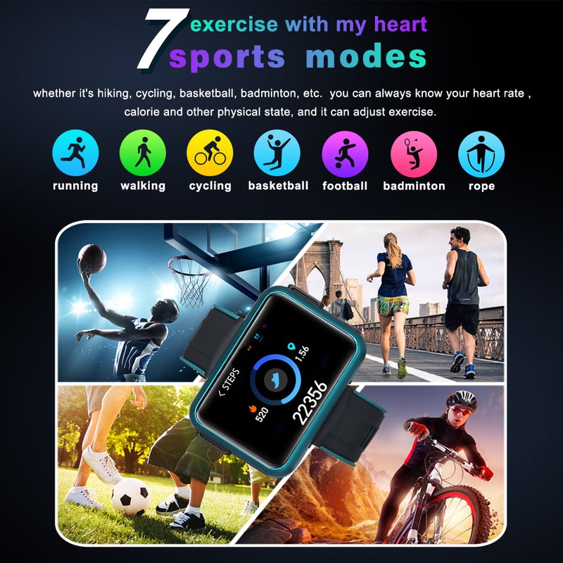 2 In 1 IP67 Waterproof Multi-Function Bluetooth Earbud Wireless Headphone And Smartwatch For iOS/Android Phones Gold