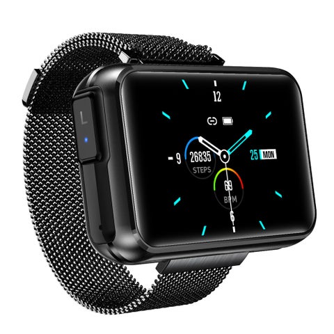 2 In 1 IP67 Waterproof Multi-Function Bluetooth Earbud Wireless Headphone And Smartwatch For iOS/Android Phones Black