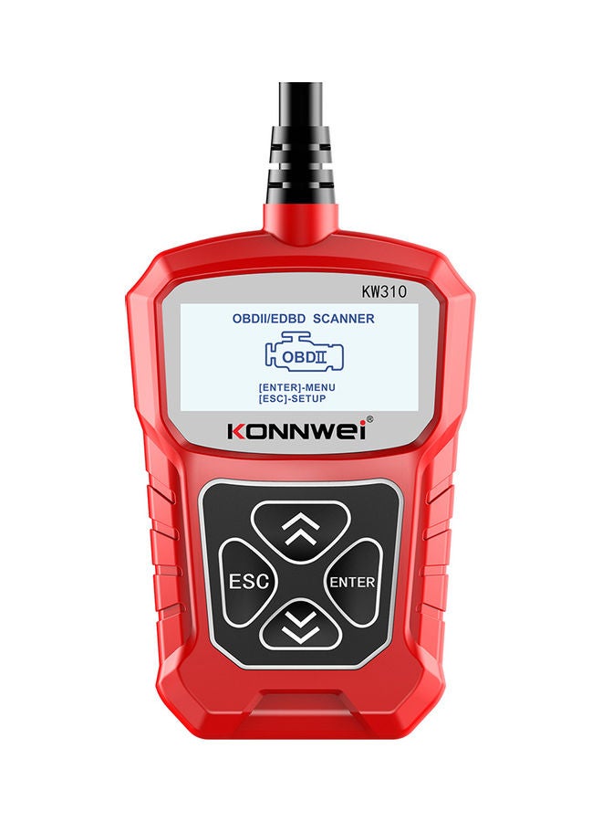 ماسح ضوئي لجميع أنواع السيارات، قارئ كود احترافي للسيارة، أداة فحص تشخيصية لمحرك المركبة طراز KONNWEI KW310 - Image 1