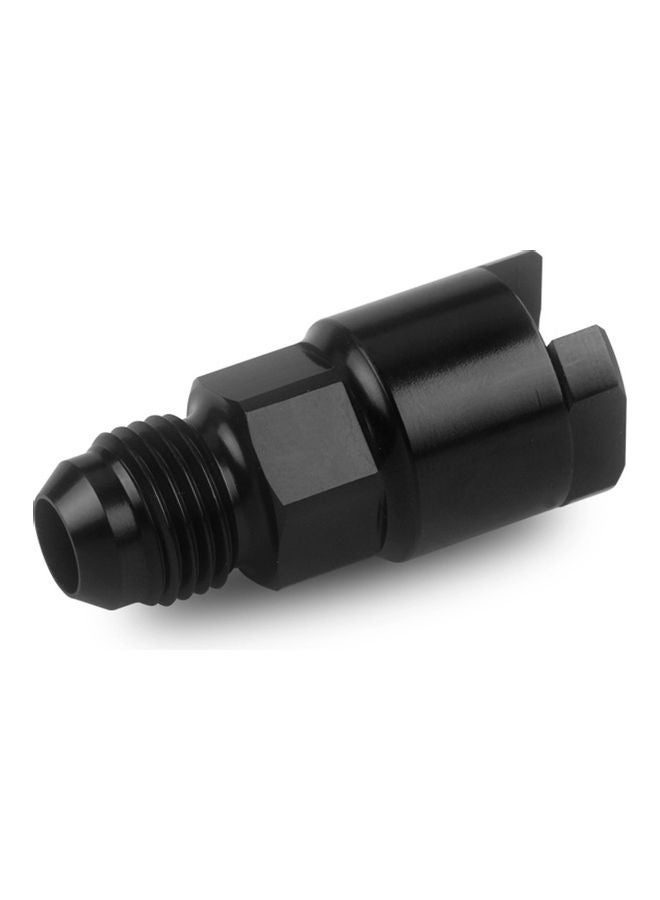6AN Fuel Adapter Fitting to 5/16" Quick Connect W/Thread Female BLACK LS EFI - Image 2