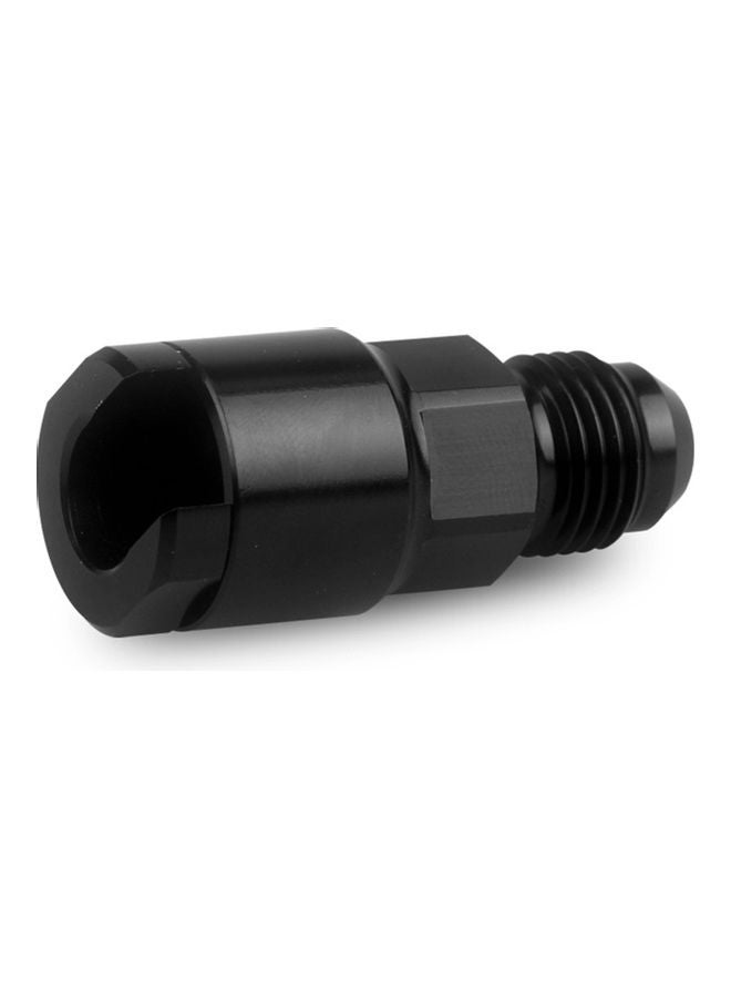6AN Fuel Adapter Fitting to 5/16" Quick Connect W/Thread Female BLACK LS EFI - Image 4