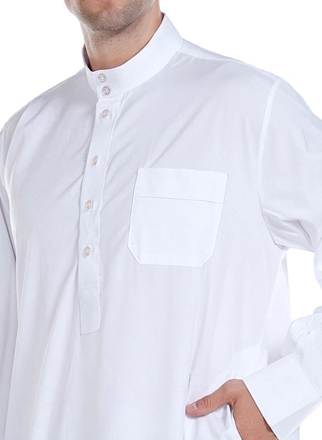 هانيميدو عباية بتصميم إسلامي. أبيض  - Image 2