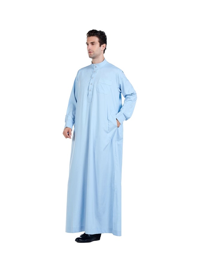 هانيميدو - عباية بتصميم إسلامي أزرق سماوي - Image 1