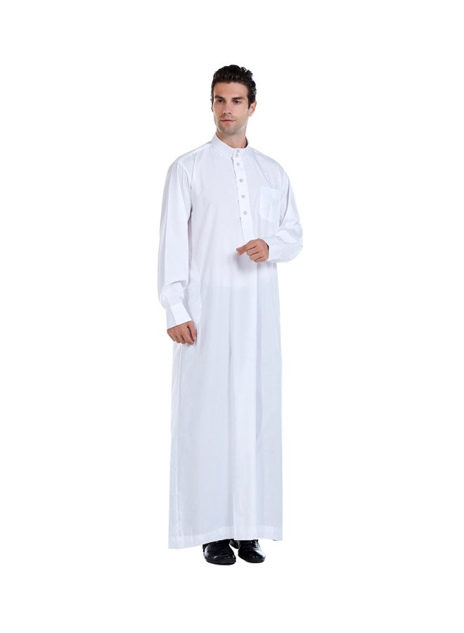 هانيميدو عباية بتصميم إسلامي. أبيض  - Image 3