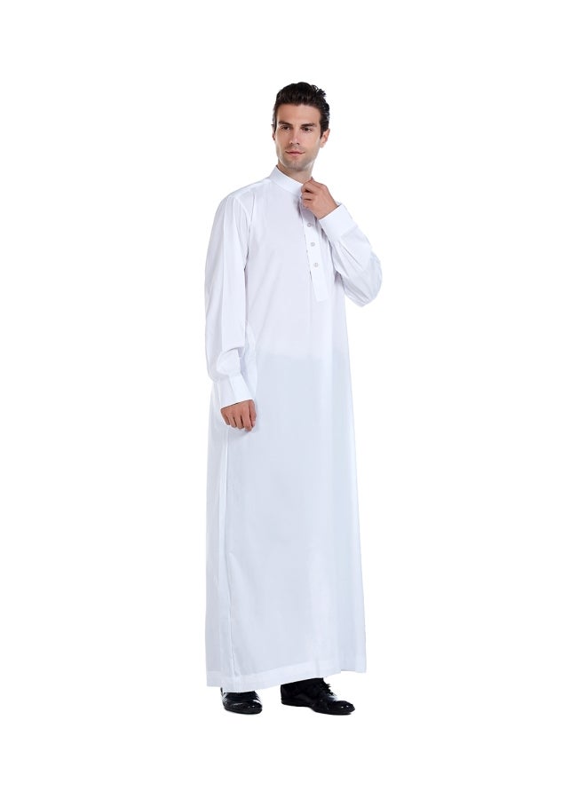 هانيميدو عباية بتصميم إسلامي. أبيض  - Image 5