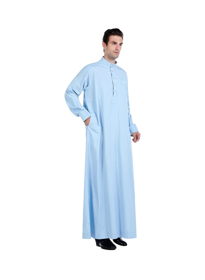 هانيميدو - عباية بتصميم إسلامي أزرق سماوي - Image 1