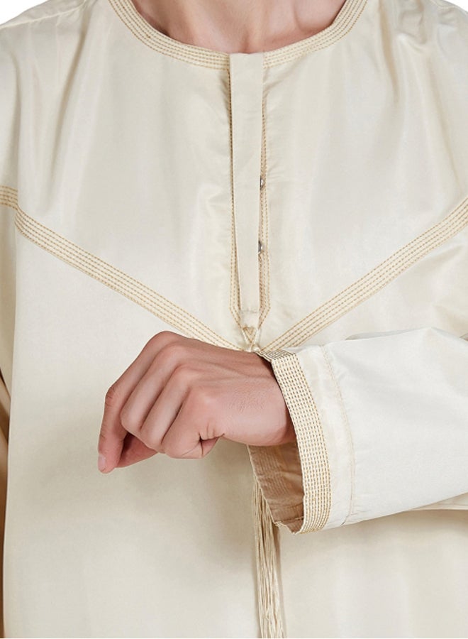 هانيميدو عباية بتصميم إسلامي. بيج - Image 5