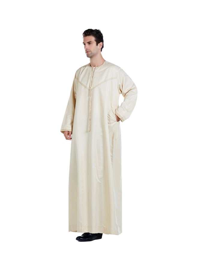 هانيميدو عباية بتصميم إسلامي. بيج - Image 4