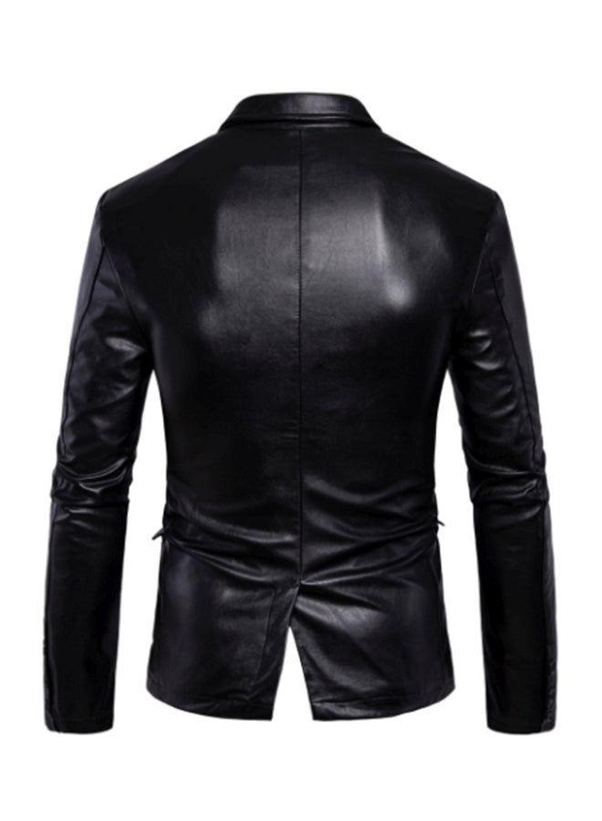 Lucky Plain Leather Jacket black - Image 2