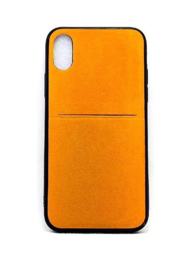Generic - Back Cover With Pocket For Apple Iphone X Shamoa Camel/Brown - Image 1