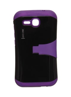 Back Cover With Stand For Huawei Y600 Black/Purple