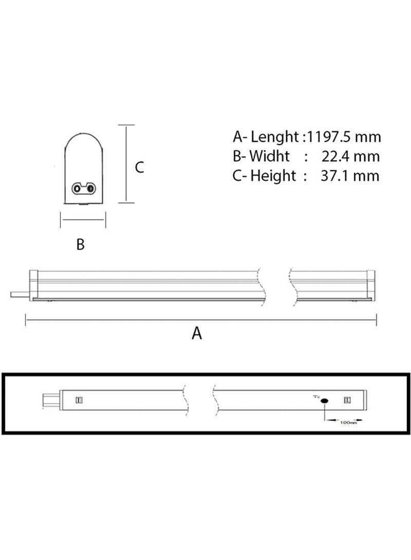 ليدفانس مصباح LED بعارضة تثبيت بقوة 12 وات أبيض - Image 2