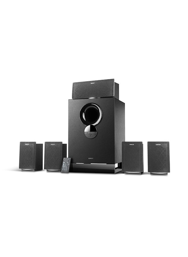 EDIFIER - 81-06744 (5.1 speaker system with BT,Remote Control,Digital Display,Black (R501BT... Black - Image 1