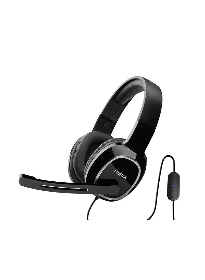 EDIFIER K815 Stereo USB Headsets with Microphone,Hi-Fi Stereo in-Line Controls Computer Headphones, On-Ear Wired Laptop PC Earphones For Classroom Online Education Work From Home Office Call Centers black - Image 2