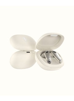 TWS NB2 True Wireless Earbuds with Active Noise Cancellation - Gaming Mode - Simple and Compact Design - IP54 Dust and Water Resistance - Master-slave Switch White