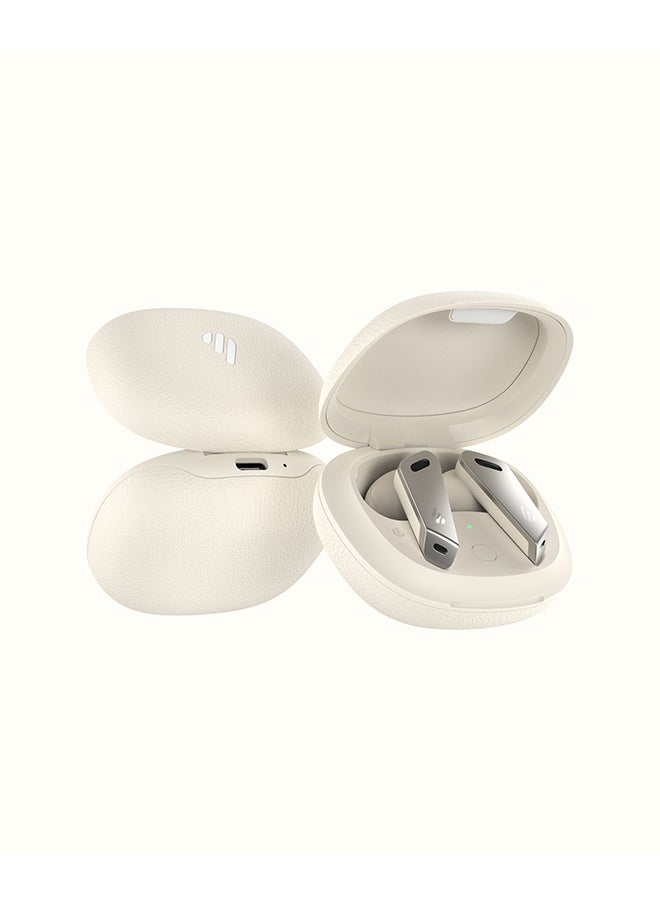 EDIFIER - TWS NB2 True Wireless Earbuds with Active Noise Cancellation - Gaming Mode - Simple and Compact Design - IP54 Dust and Water Resistance - Master-slave Switch White - Image 1