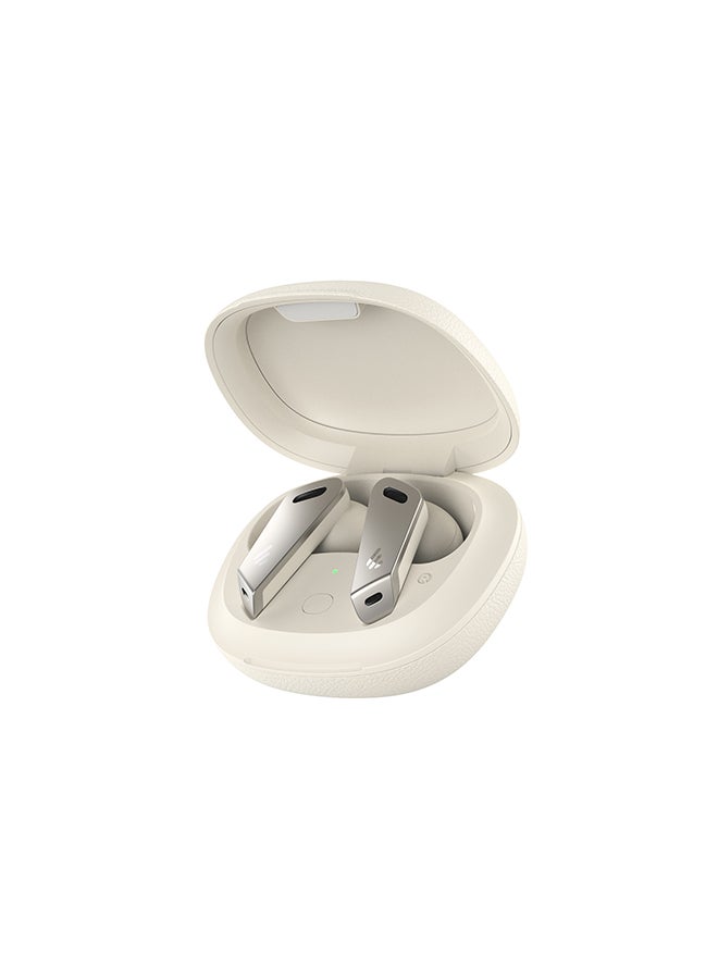 EDIFIER - TWS NB2 True Wireless Earbuds with Active Noise Cancellation - Gaming Mode - Simple and Compact Design - IP54 Dust and Water Resistance - Master-slave Switch White - Image 1