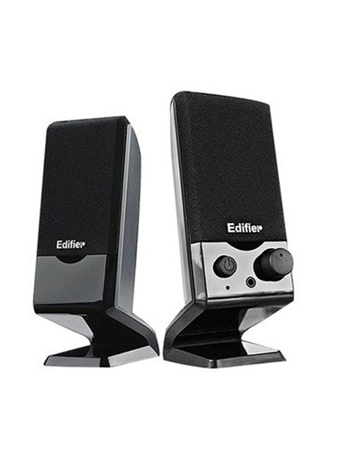 M1250  - Compact, lightweight speakers USB powered, compact 2.0 speaker system -  PCs, laptops and portable devices with two speakers. black