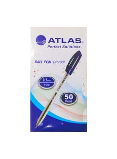 ATLAS 50-Piece Fine 0.7mm BallPoint pen Blue 