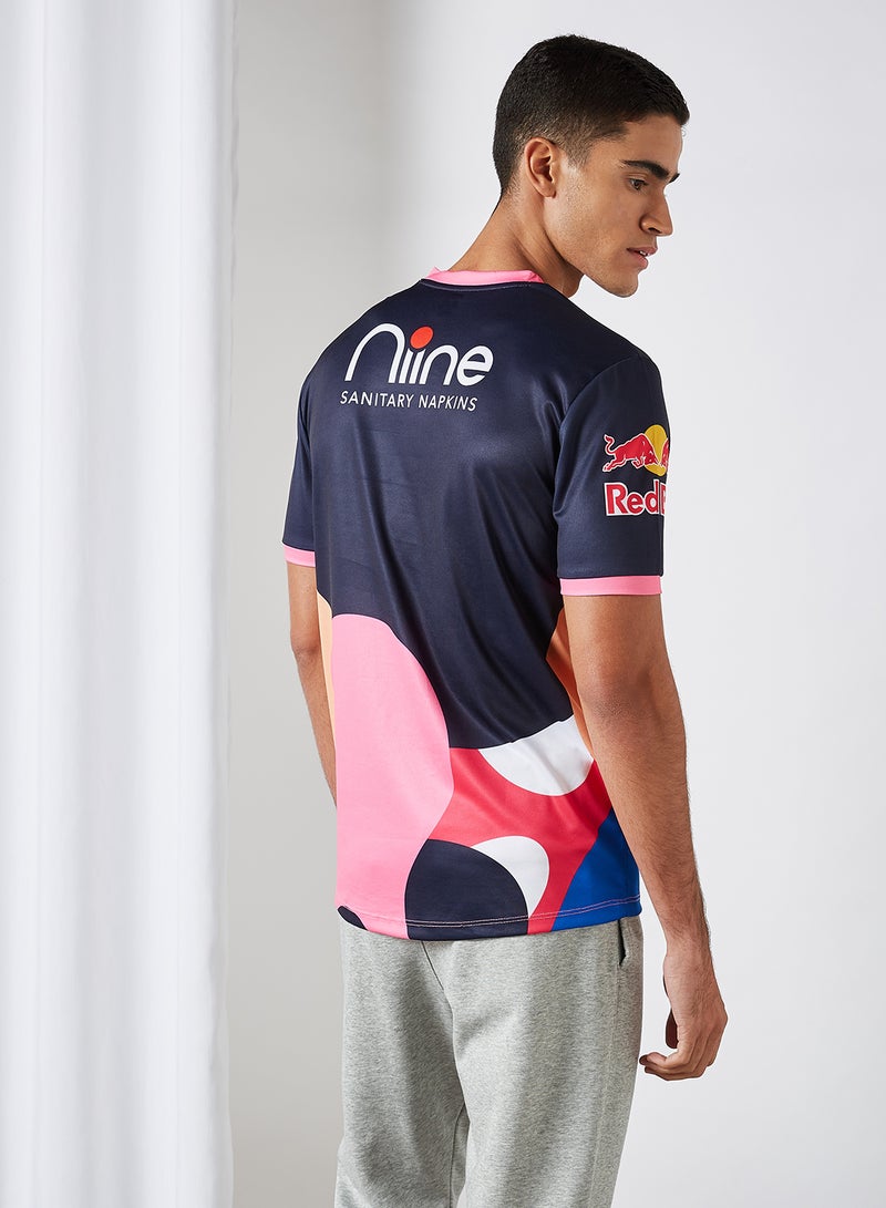 Fandom Beautiful Rajasthan Royals Jersey T-Shirt Pink - Image 3