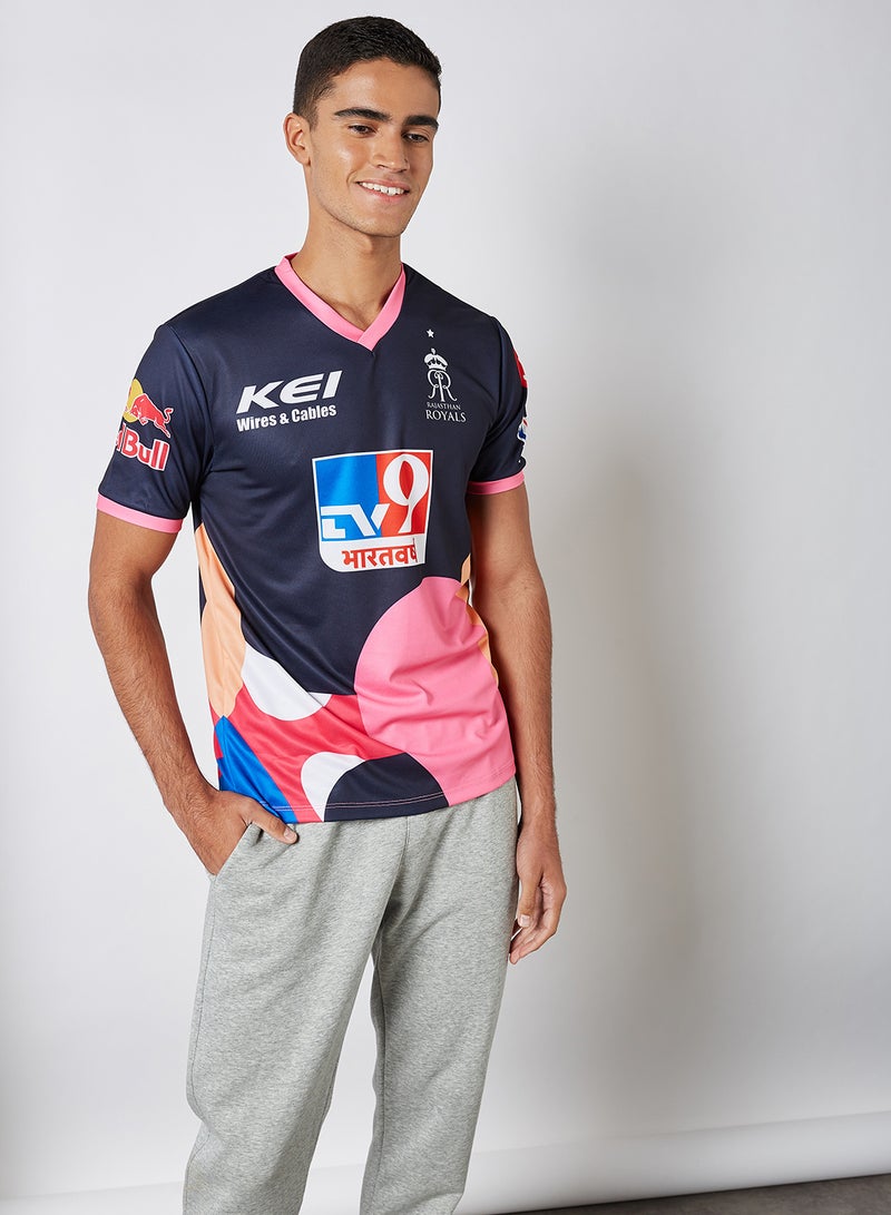 Fandom Beautiful Rajasthan Royals Jersey T-Shirt Pink - Image 1