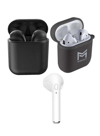 Wireless In-Ear Headphones With Charge Box With Protective Hard Case Shell For AirPods And i7 Bluetooth In-Ear Single Ear Headphone With Mic Multicolour - v1604225251/N41655740A_1
